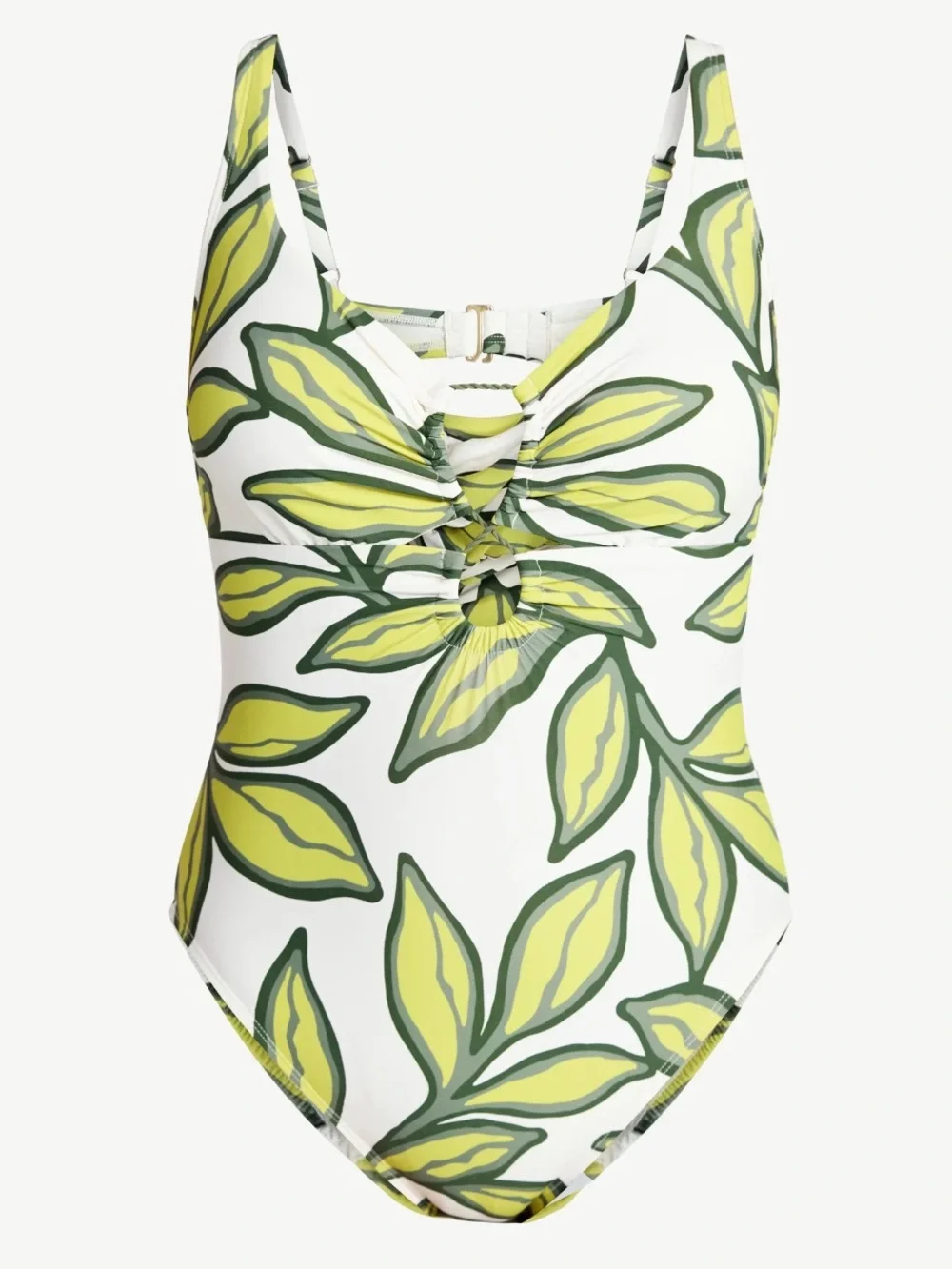 Time and Tru Collections Double Cord Tunnel One Piece Swimsuit Large (12/14)